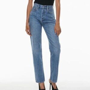Aritzia Denim Forum The Joni High Rise Loose Medium Wash Size 29